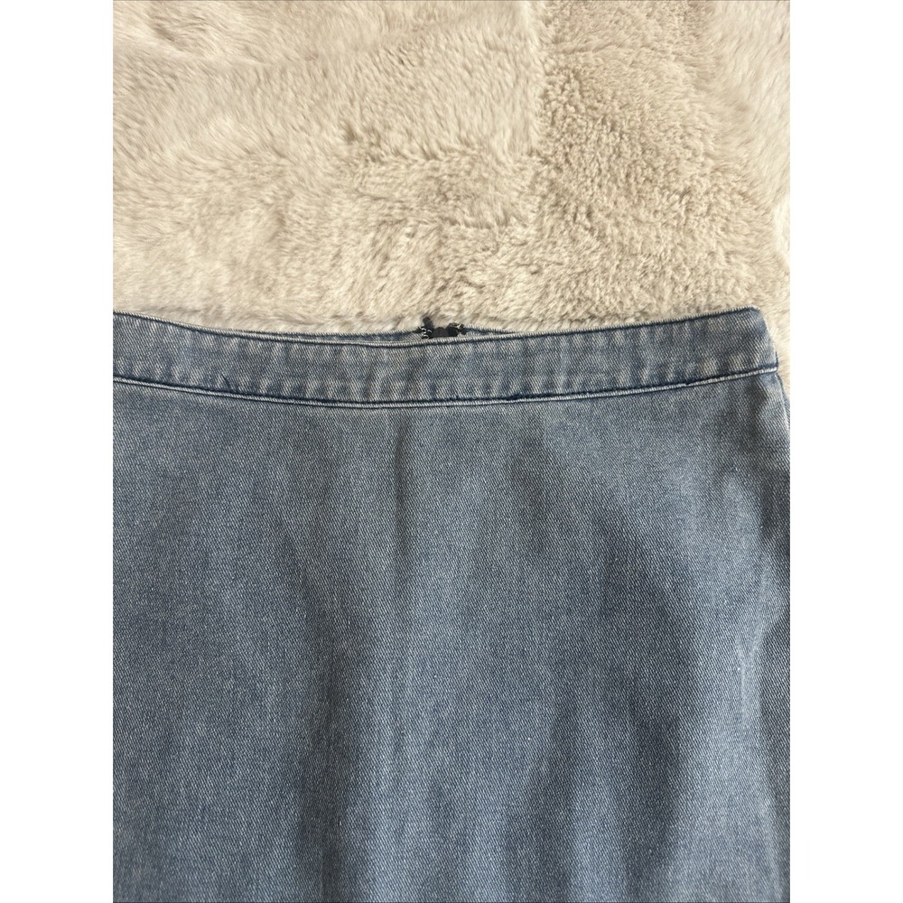 Cloud Ten Denim, Mini Skirt With A‎ Cut-Out, Rhinestone Fringe Embellishment S - Picture 3 of 9